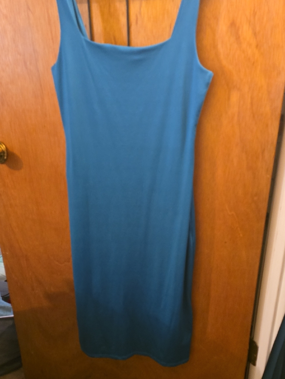 Sincerely Jules Teal Sleeveless Midi Sheath Dress